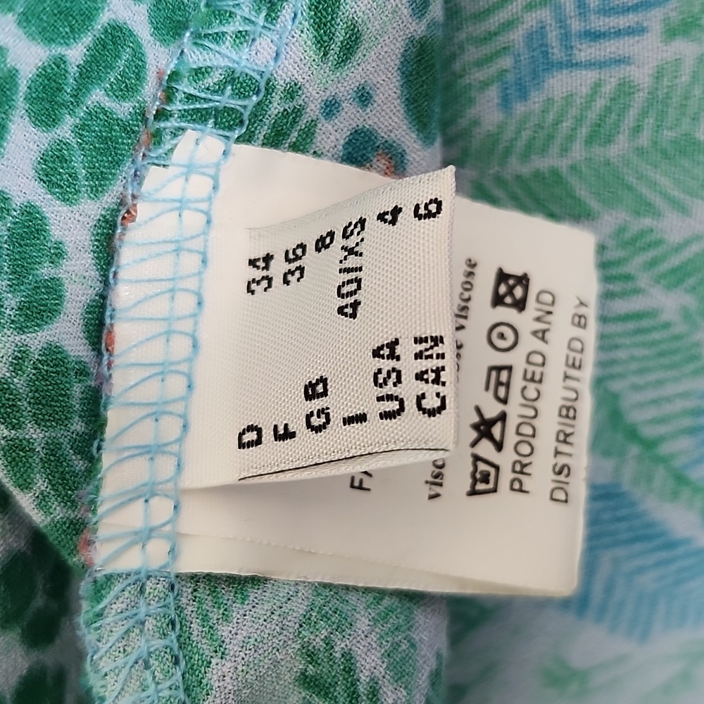 Ottod'ame midi dress Size 4/S tropical print - Picture 10 of 11
